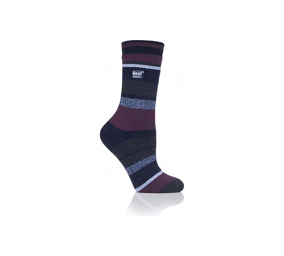 Женские термоноски Heat Holders LITE, 37-42, navy/purple stripe LTLHH555NVY