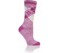 Женские термоноски Heat Holders LITE, 37-42, rasberry/white argyle LTLHH554RAS