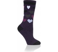 Женские термоноски Heat Holders LITE, 37-42, purple/black heart LTLHH558PUR