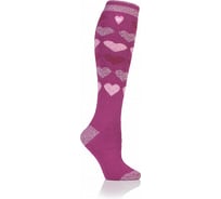 Женские термоноски Heat Holders LITE LONG, 37-42, cerise/rasp heart LTLHH563CER