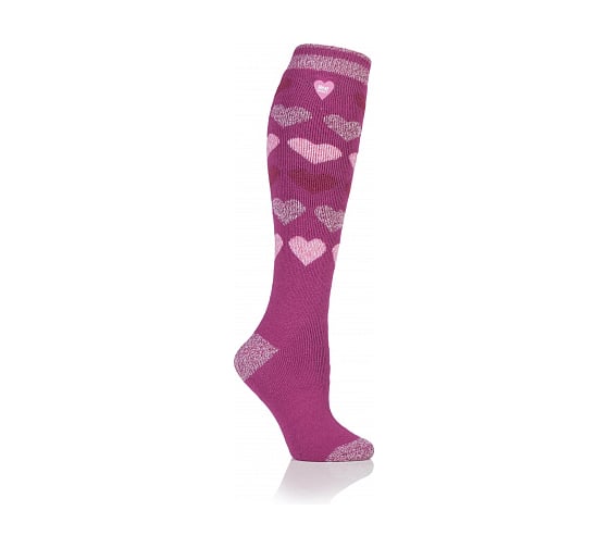 Женские термоноски Heat Holders LITE LONG, 37-42, cerise/rasp heart LTLHH563CER