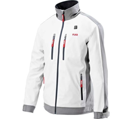 Аккумуляторная куртка с подогревом (мужская) FLEX TJ White 10.8/18.0 L Men 511935