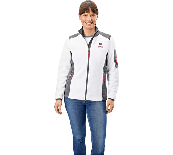 Аккумуляторная кофта с подогревом (женская) FLEX TF White 10.8/18.0 L Lady 512192