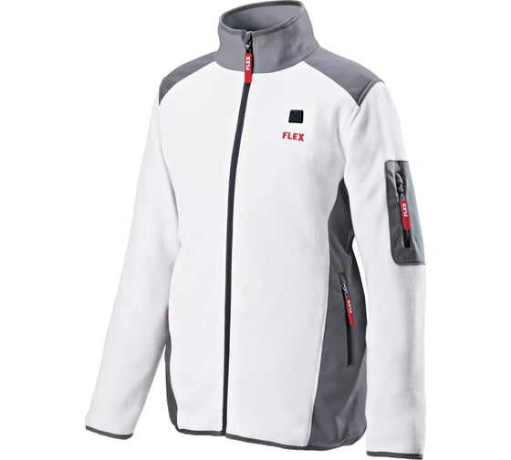 Аккумуляторная кофта с подогревом (мужская) FLEX TF White 10.8/18.0 XXL Men 512125