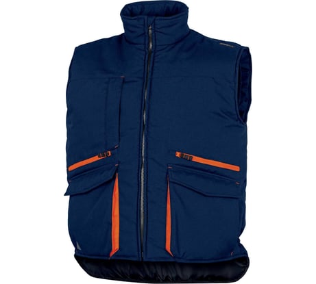 Универсальный утепленный жилет Delta Plus с множеством карманов и ветрозащитными проймами SIERRA2 SIER2MOXX