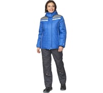 Куртка женская утепленная Прабо Онега василёк/с.серый, р. 96-100, рост 170-176 18036