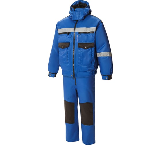 Утепленный костюм СОЮЗСПЕЦОДЕЖДА Профессионал, васильковый/черный, р. 48-50, рост 170-176 1960009601013 1
