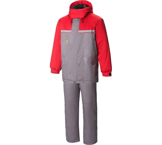 Утепленный костюм СОЮЗСПЕЦОДЕЖДА Континент, темно-серый/красный, р. 64-66, рост 182-188 2140012501107 1