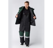 Зимний костюм ФАКЕЛ Профи-Норд черный/зеленый, размер 48-50, рост 182-188 87472508.006