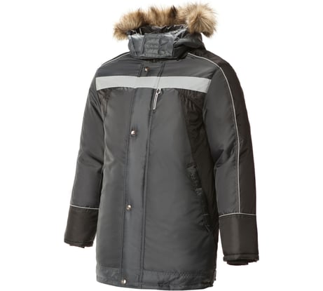 Утепленная куртка СОЮЗСПЕЦОДЕЖДА Ямал темно-серая/черная, р. 48-50, рост 170-176 2000000009315