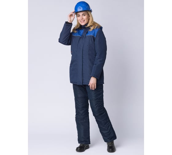 Зимний костюм ФАКЕЛ Снежана, темно-синий/васильковый, размер 64-66, рост 170-176 85722000.015 1