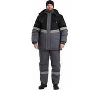 Костюм Уралспецзащита Северная широта куртка+брюки черный/серый размер 76-78/182-188 з43-кбр-сер-76-182