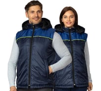 Жилет утепленный Прабо Сура т.синий/василёк/лимонный 96-100 (48) 38600