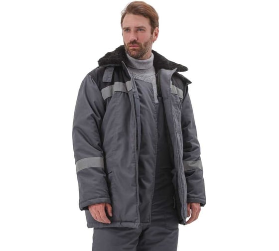 Костюм зимний URSUS ВЬЮГА IV класс, куртка/полукомбинезон, темно-серый/чёрный, 44-46, 170-176 КОС801-Т.СЕРЫЙ/ЧЕРНЫЙ/44-46, 170-176 1