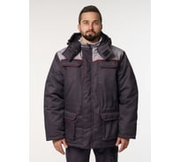 Куртка мужская зимняя Эпицентр Кур703 ткань Твил, цвет темно-серый, светло-серый с красным кантом без СОП 44-46/170-176 Кур703СеСеКрТВ Кур703.ССК,4610375939070