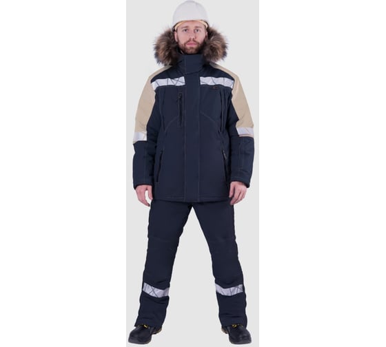 Куртка Iform ХАЙ-ТЕК SAFETY зимняя, синий-бежевый (128-132, 170-176), шт Кур 214/128/170 1