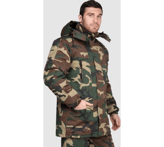 Куртка ГК Спецобъединение ТУРИСТ зимняя, КМФ зеленый (96-100, 158-164), шт Кур 414/96/158 1