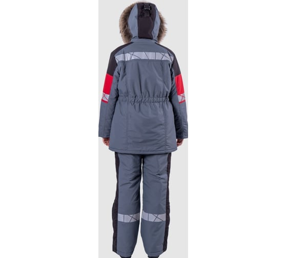 Куртка Iform ХАЙ-ТЕК SAFETY зимняя, серый-красный-черный, женская (104-108, 182-188), шт Кур 237/104/182