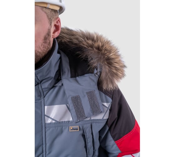 Куртка Iform ХАЙ-ТЕК SAFETY зимняя, серый-красный-черный (88-92, 158-164), шт Кур 213/88/158