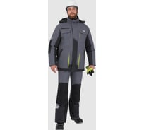 Куртка Iform ЭДВАНС зимняя, серый-т.серый-лимонная отделка (136-140, 194-200), шт Кур 662/136/194