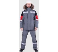 Куртка Iform ХАЙ-ТЕК SAFETY зимняя, серый-красный-черный (104-108, 194-200), шт Кур 213/104/194