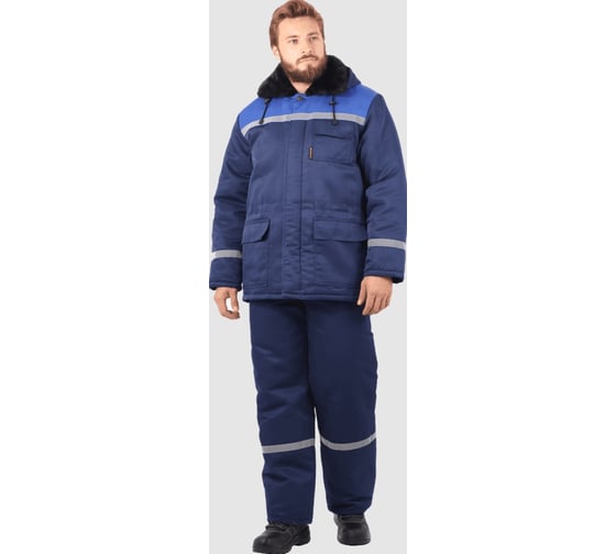 Костюм ГК Спецобъединение зимний, т/синий-василек (80-84, 170-176), компл, Кос 306/80/170 1