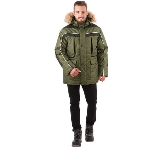 Куртка ГК Спецобъединение ДИКСОН зимняя, хаки-черный (128-132, 170-176), шт, Кур 667/128/170 1