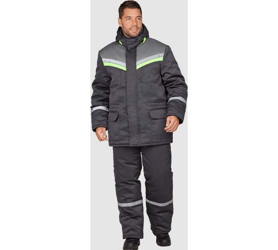 Костюм ГК Спецобъединение ВЬЮГА зимний, т/серый (112-116, 158-164), компл, Кос 313/112/158 1