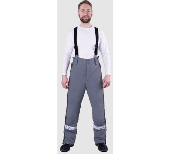 Брюки Iform ХАЙ-ТЕК SAFETY зимние, серый-черный (128-132, 194-200), шт, Брю 217/128/194 1