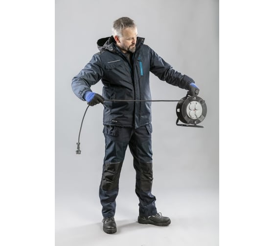 Утепленная куртка HOEGERT TECHNIK REN темно-синяя, 2XL HT5K247-2XL