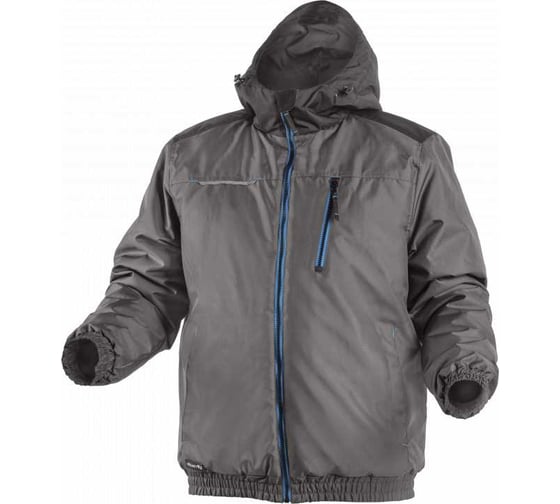 Утепленная куртка-бомбер HOEGERT TECHNIK MOZEL графит, 2XL HT5K242-2XL