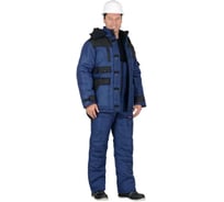 Костюм СИРИУС БЕРКУТ-ЛЮКС-Р зимний: куртка, полукомбинезон, синий с чёрным р 88-92/170-176 53313-р