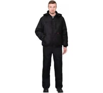 Куртка СИРИУС ПРАГА-Люкс-Р мужская, короткая с капюшоном, черная,  р 88-92/170-176 134728-р