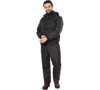 Куртка СИРИУС ПРАГА-Люкс-Р мужская, короткая с капюшоном, черная, р 96-100/170-176 134730-р