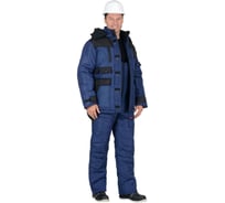 Костюм СИРИУС БЕРКУТ-ЛЮКС-Р зимний: куртка, полукомбинезон, синий с чёрным, р120-124/182-188 53303-р