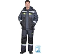 Костюм СИРИУС ХОВАРД-М зимняя куртка, брюки, темно-серый с черной и лимонной отделкой и СОП50 мм, р 104-108/170-176 153988