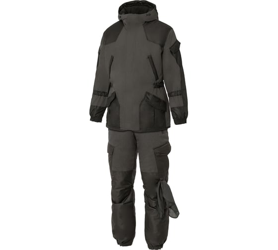 Костюм мужской СОЮЗСПЕЦОДЕЖДА Горка утепленный графит, тк.Берген, 64-66/182-188 2000000286570 1