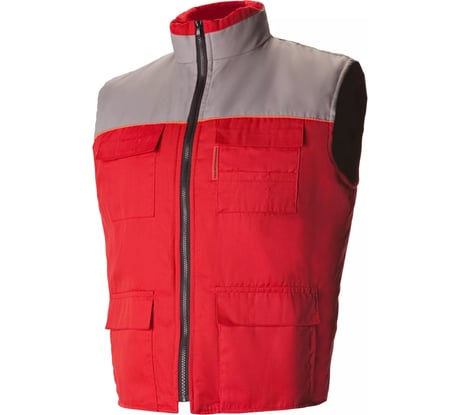 Утепленный жилет СОЮЗСПЕЦОДЕЖДА Профессионал красный/светло-серый, р. 52-54, рост 170-176 2200000087218