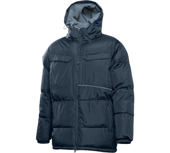 Утепленная куртка с капюшоном HOEGERT TECHNIK LEON темно-синяя XL (54) HT5K926-XL