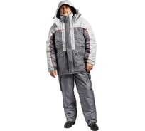 Мужская утепленная куртка Ф Ижора-2 серая/светло-серая, р. 120-124, рост 158-164 310-20-12