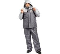 Мужская утепленная куртка Ф Ижора-1 серая/светло-серая, р. 96-100, рост 170-176 310-21-4