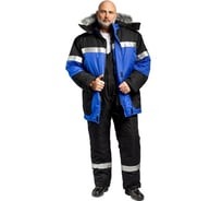 Мужской утепленный костюм Ф Полярник, р.88-92, рост 158-164, черный 310-47/128