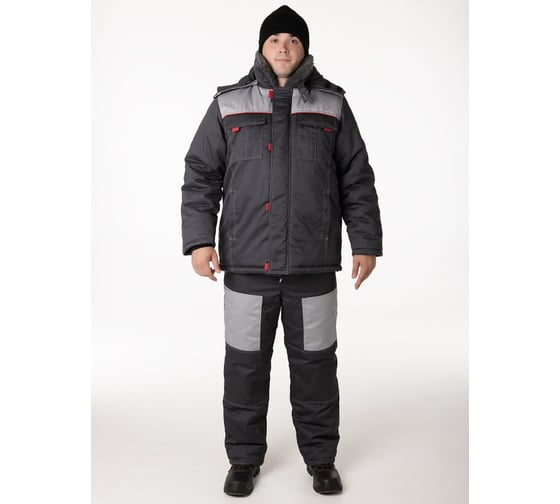 Куртка MILL ФАВОРИТ зимняя с меховым воротником и утепленным капюшоном р-р 64-66/170-176 4627114639887 1