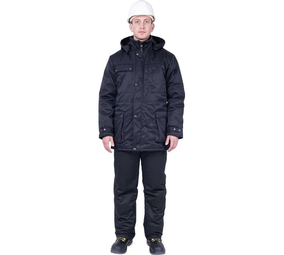 Куртка ГК Спецобъединение ЗАЩИТА зимняя, черная (136-140, 194-200), шт, Кур 412/136/194 1