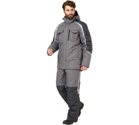 Костюм Эксперт Спецодежда Филигир серый/ т.серый зим р. 68-70, рост 194-200 6446000157605 1
