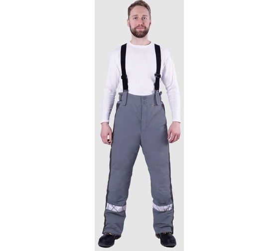 Брюки Iform ХАЙ-ТЕК SAFETY зимние, серый-черный (104-108, 194-200) Брю 217/104/194 1