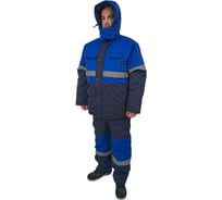 Зимний костюм URSUS БАЛТИКА IV кл.,куртка/полукомб. цвет: т.синий/василек, ткань НОРД КОС639-НОРД; 56-58, 182-188 КОС639-НОРД/56-58, 182-188
