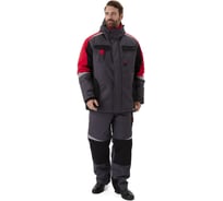 Костюм зимний URSUS ВЕКТОР куртка/полукомбинезон, Т.СЕРЫЙ/ЧЕРНЫЙ/КРАСНЫЙ КОС808-040; 60-62, 182-188 КОС808-040/60-62, 182-188