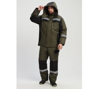 Зимний костюм с полукомбинезоном Вектрон-2 Факел СОП (ткань таслан,135) хаки/черный 87494669.008