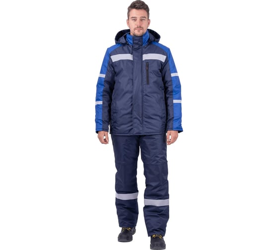 Костюм ГК Спецобъединение РОУД зимний, т/синий-василек (136-140, 182-188), компл, Кос 920/136/182 1